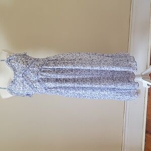 Blue and white sun dress junior 15 17 size XL